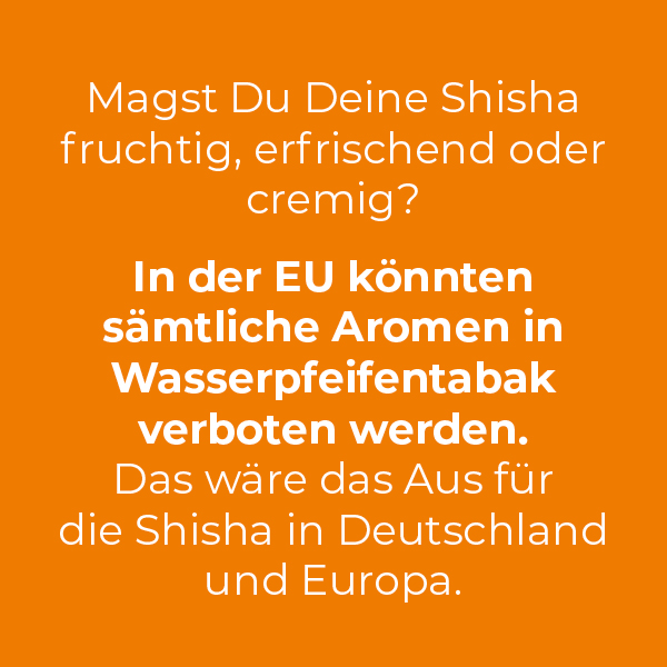 Magst Du Deine Shisha fruchtig, erfrischend oder cremig? In der EU könnten sämtliche Aromen in Wasserpfeifentabak verboten werden. Das wäre das Aus für die Shisha in Deutschland und Europa.